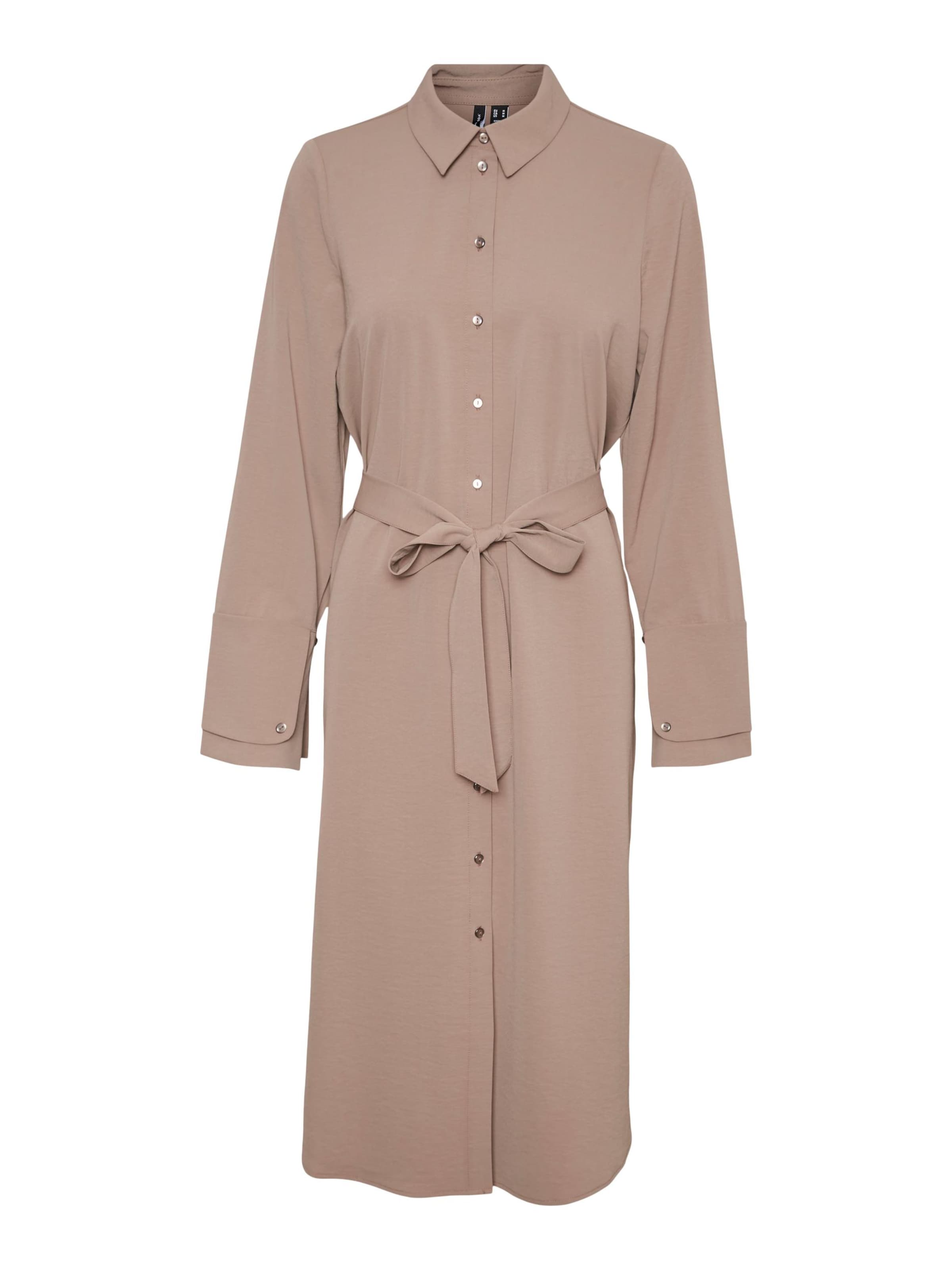 Robe-chemise 'PIXI' VERO MODA en marron : devant