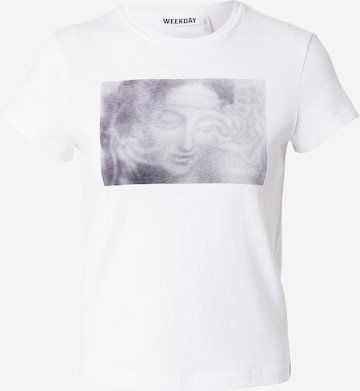 WEEKDAY - Camiseta en blanco: frente