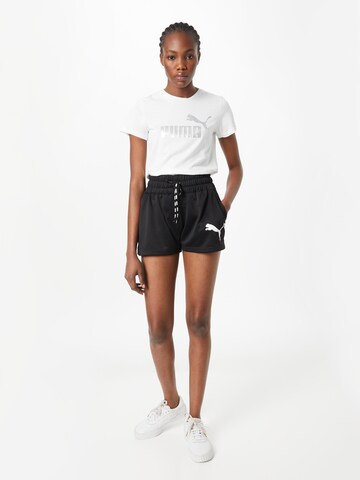 T-shirt fonctionnel 'Essentials+' PUMA en blanc