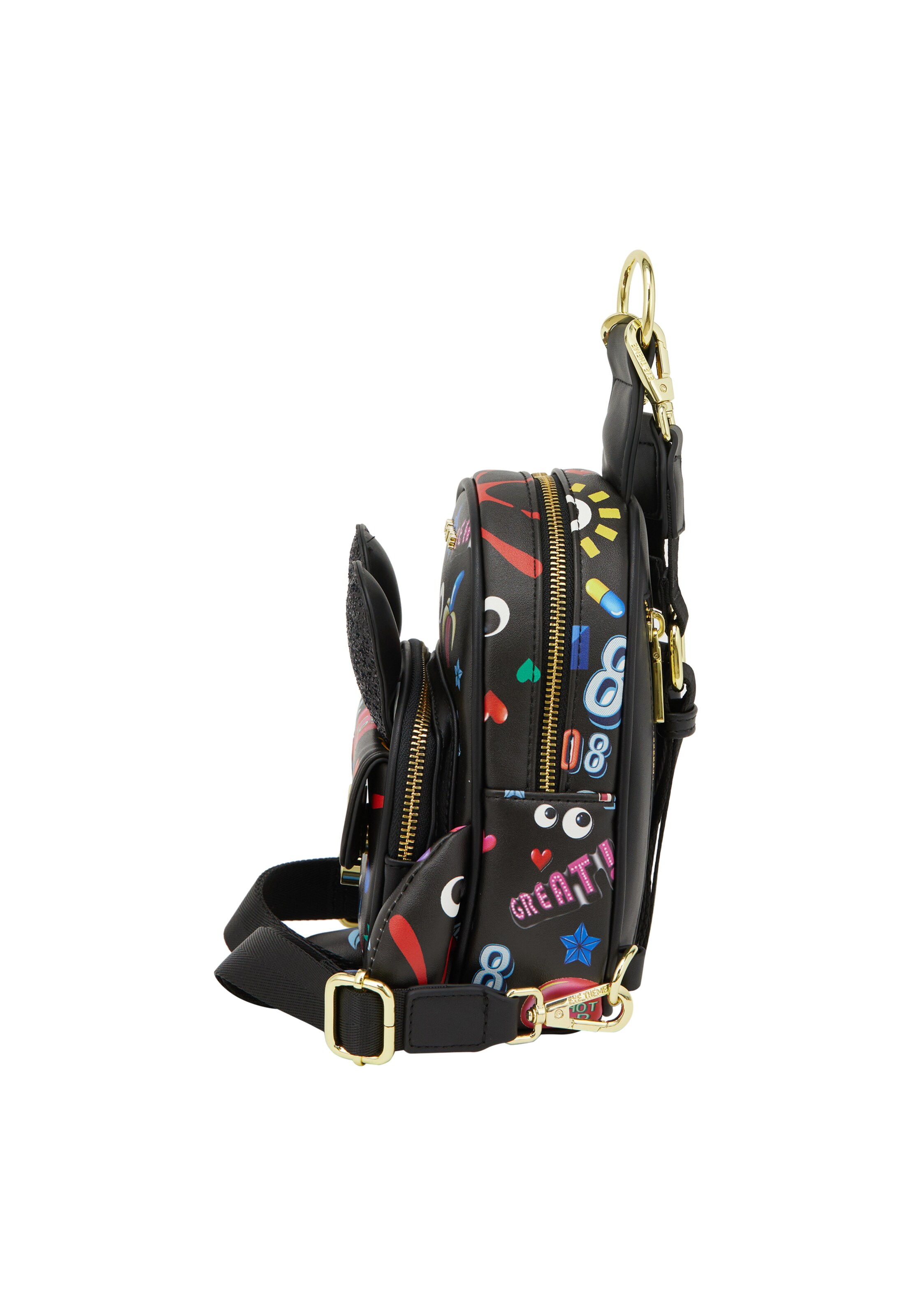 MYMO Σακίδιο πλάτης 'Pop Eyetheme' σε μαύρο