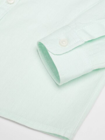 MANGO KIDS Regular fit Button Up Shirt 'Blasb' in Green