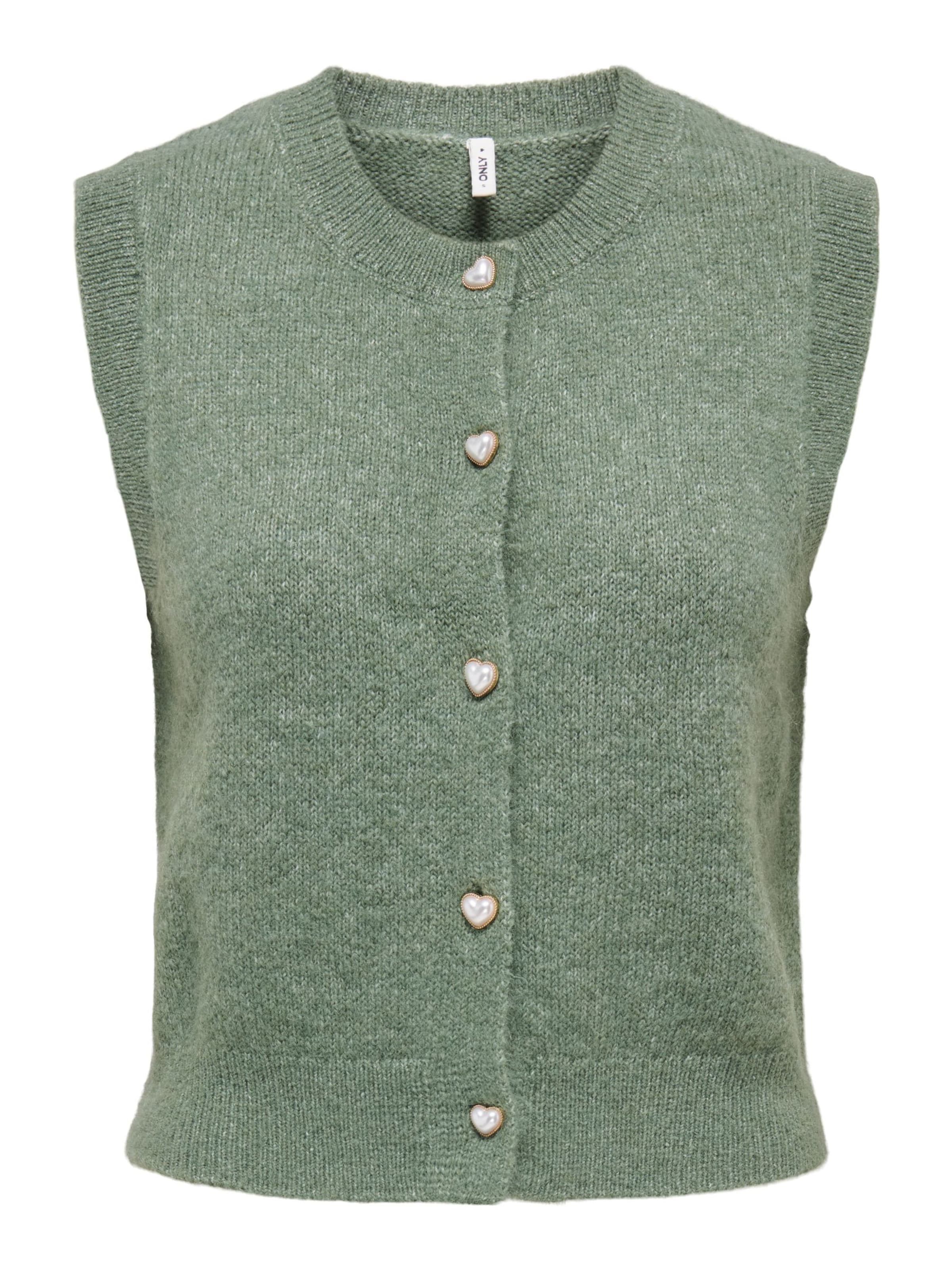 ONLY Chaleco de punto 'SKYE' en XS en verde, Vista del producto