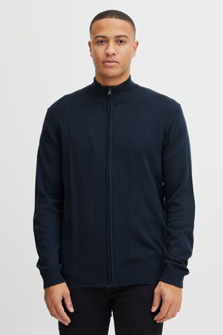 !Solid Knit Cardigan 'Denley LS6' in Blue: front