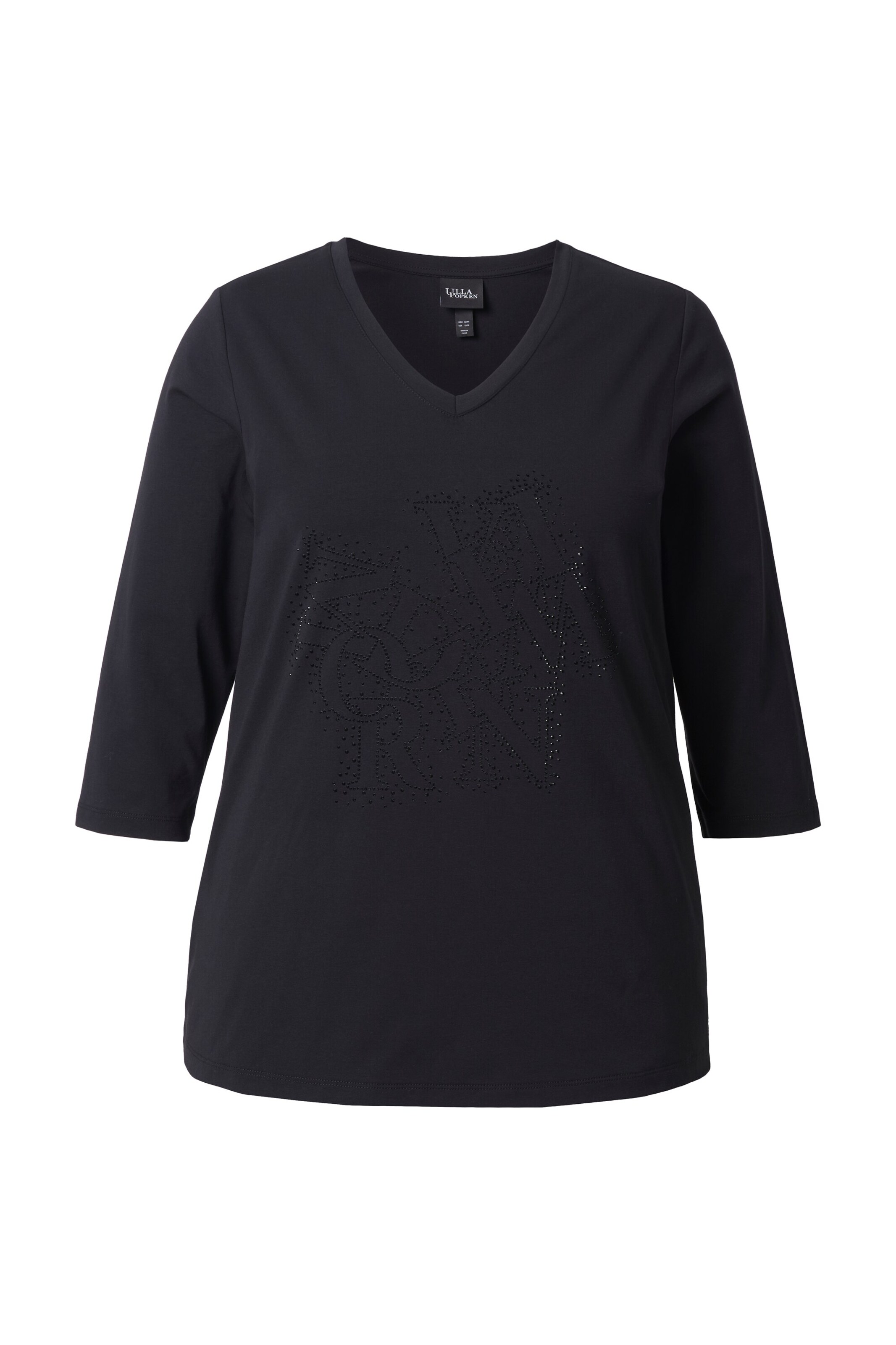 Ulla Popken Shirt in Black: front