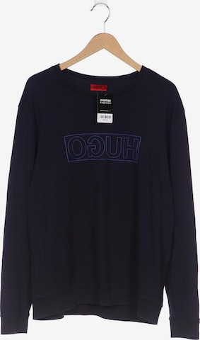 HUGO Sweatshirt & Zip-Up Hoodie in XXL in Blue: front