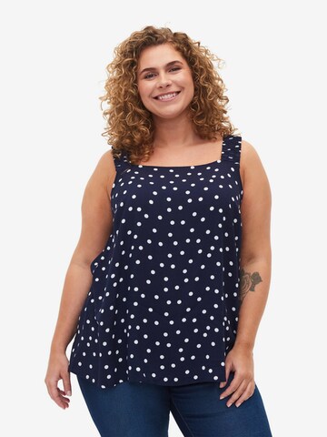 Zizzi Top 'Bella' in Blue: front