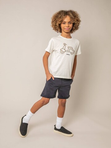 T-Shirt 'Motoreta' Deeluxe en blanc