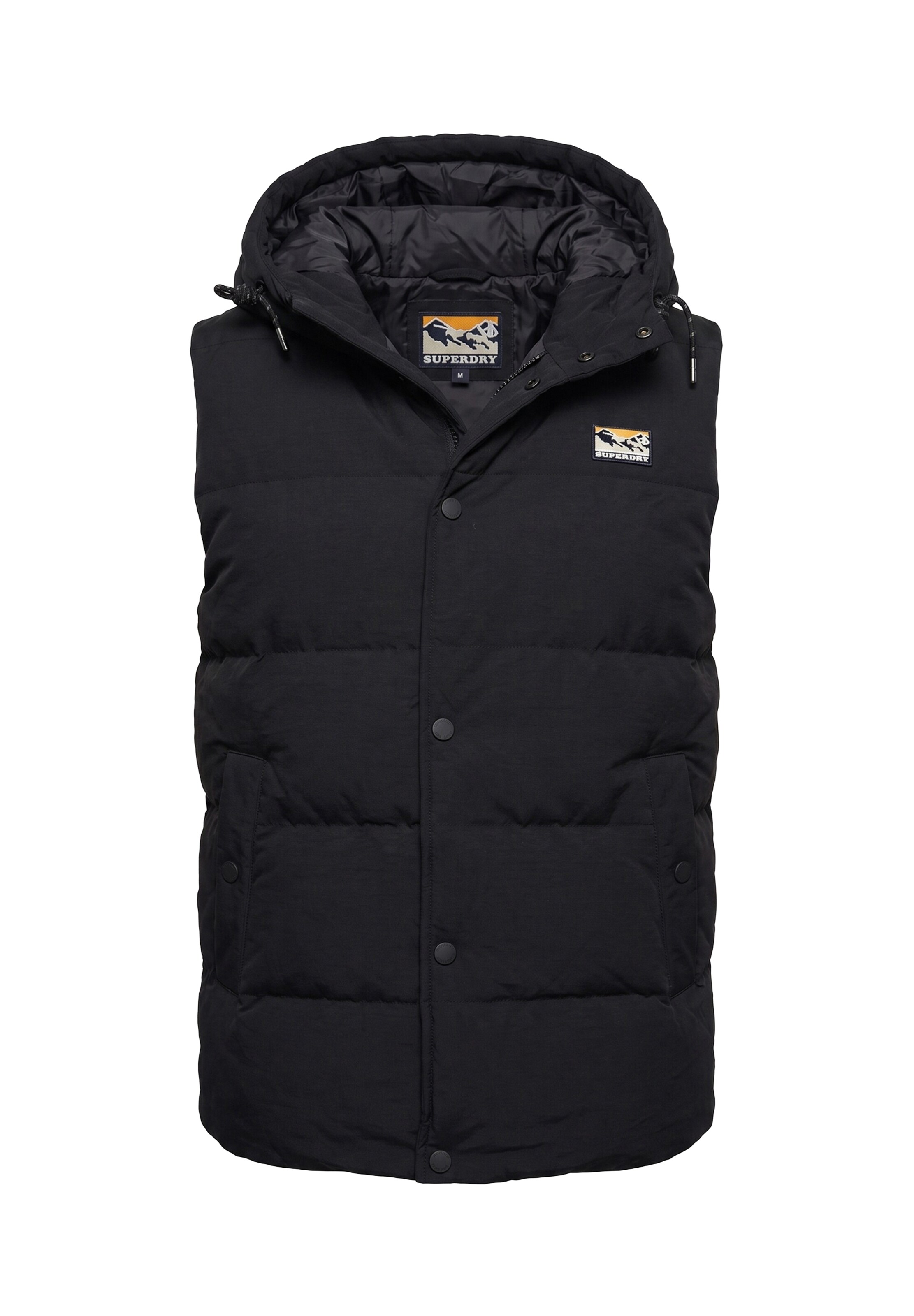 Superdry & Co Bodywarmer 'Everest' in Zwart: voorkant