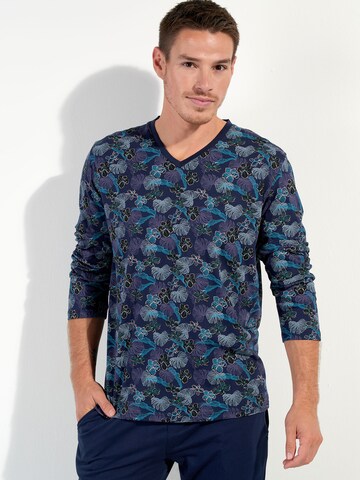 HOM Long Pajamas ' Maldives ' in Blue