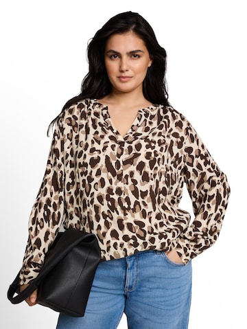 Tom Tailor Women + Bluse in Braun: Vorderseite