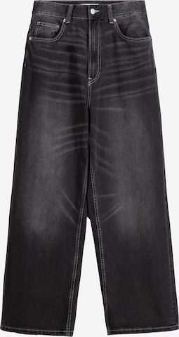 Bershka Wide Leg Jeans in Schwarz: predná strana