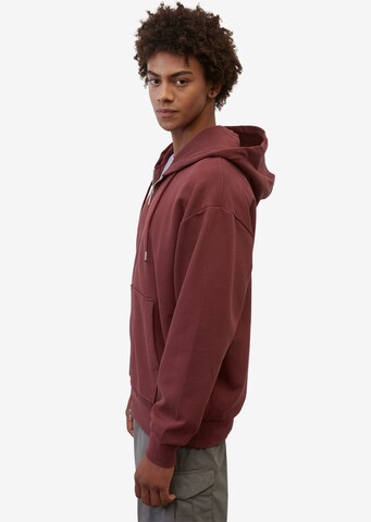 Marc O'Polo Zip-Up Hoodie in Red