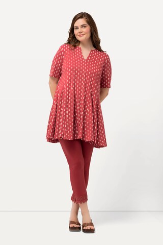 Ulla Popken Skinny Broek in Rood: voorkant
