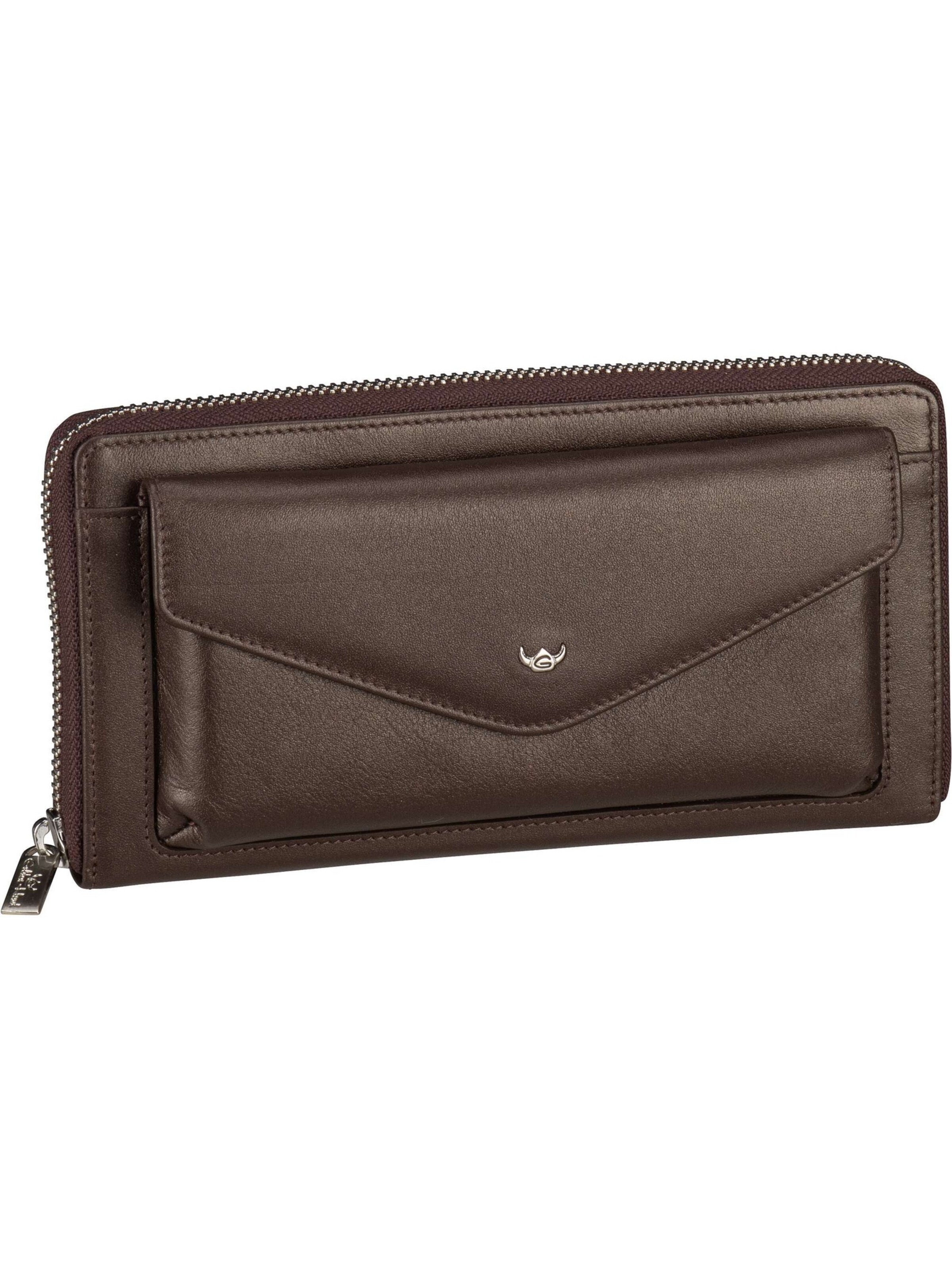 Portamonete 'Valencia' di GOLDEN HEAD in marrone: frontale