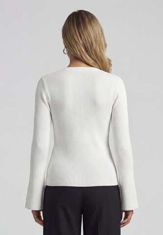 usha BLACK LABEL Gebreid vest in Wit
