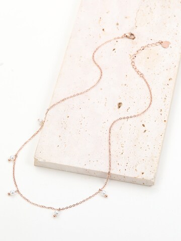 Hey Happiness Ketting 'Cinque Pearl' in Goud