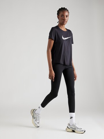 NIKE Koszulka funkcyjna 'ONE SWSH HBR' w kolorze czarny