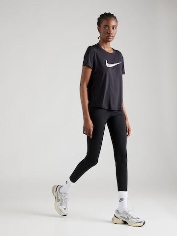 NIKE Functioneel shirt 'ONE SWSH HBR' in Zwart