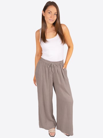 Wide Leg Pantalon 'Perla ' Seasons of April en marron