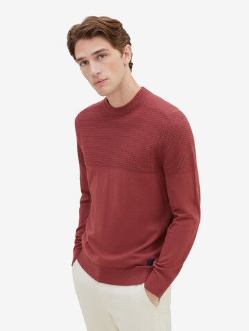 TOM TAILOR Sweater in Red