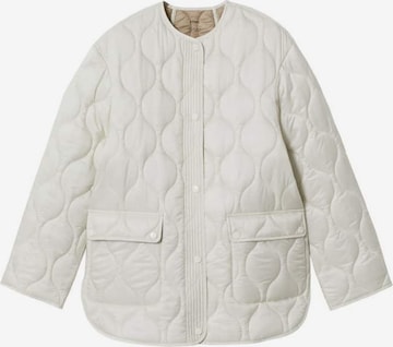 MANGO Prehodna jakna 'MELON' | bela barva: sprednja stran