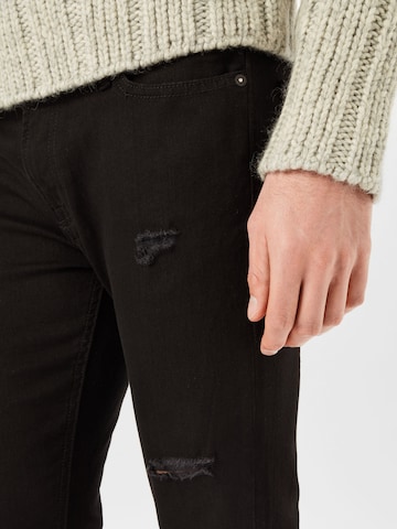 JACK & JONES Skinny Farkut 'Liam' värissä musta