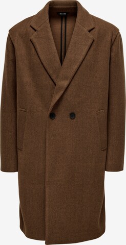 Manteau mi-saison 'Morgan' Only & Sons en marron : devant