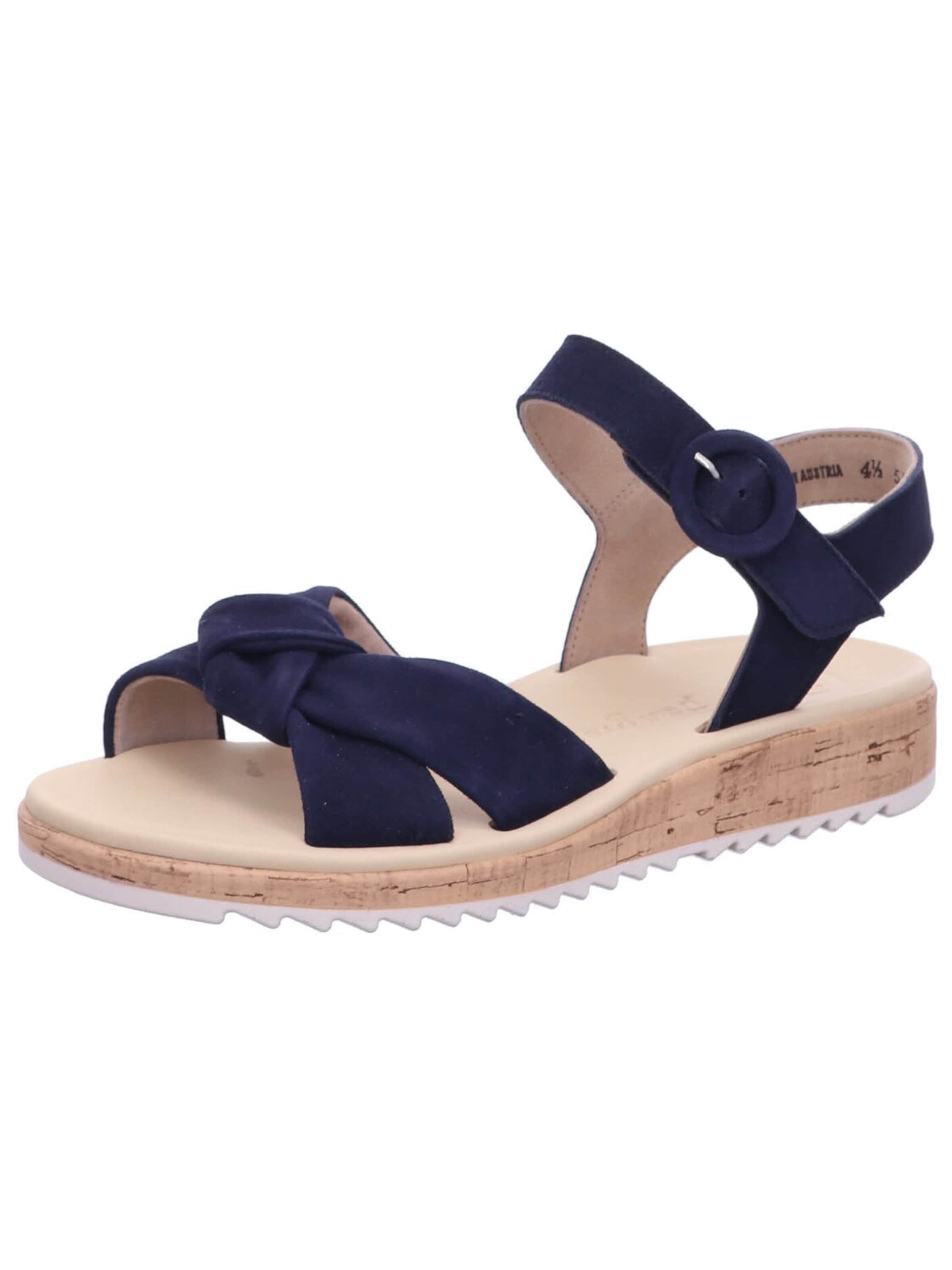 Paul Green - Sandalias 'Sandalette Damen 6105 037 Velourleder in blau' en azul: frente