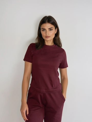 Eoselio - Camisa 'Classic Heavyweight' em vermelho: frente