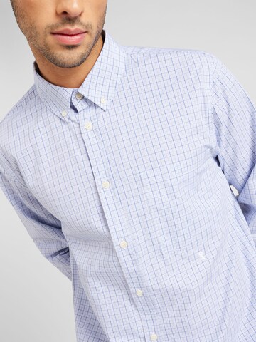 ARMEDANGELS Comfort fit Button Up Shirt 'MAARCES' in Blue