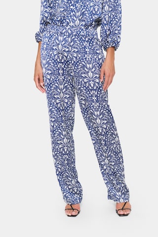 SAINT TROPEZ Wide leg Broek 'Imena' in Blauw: voorkant