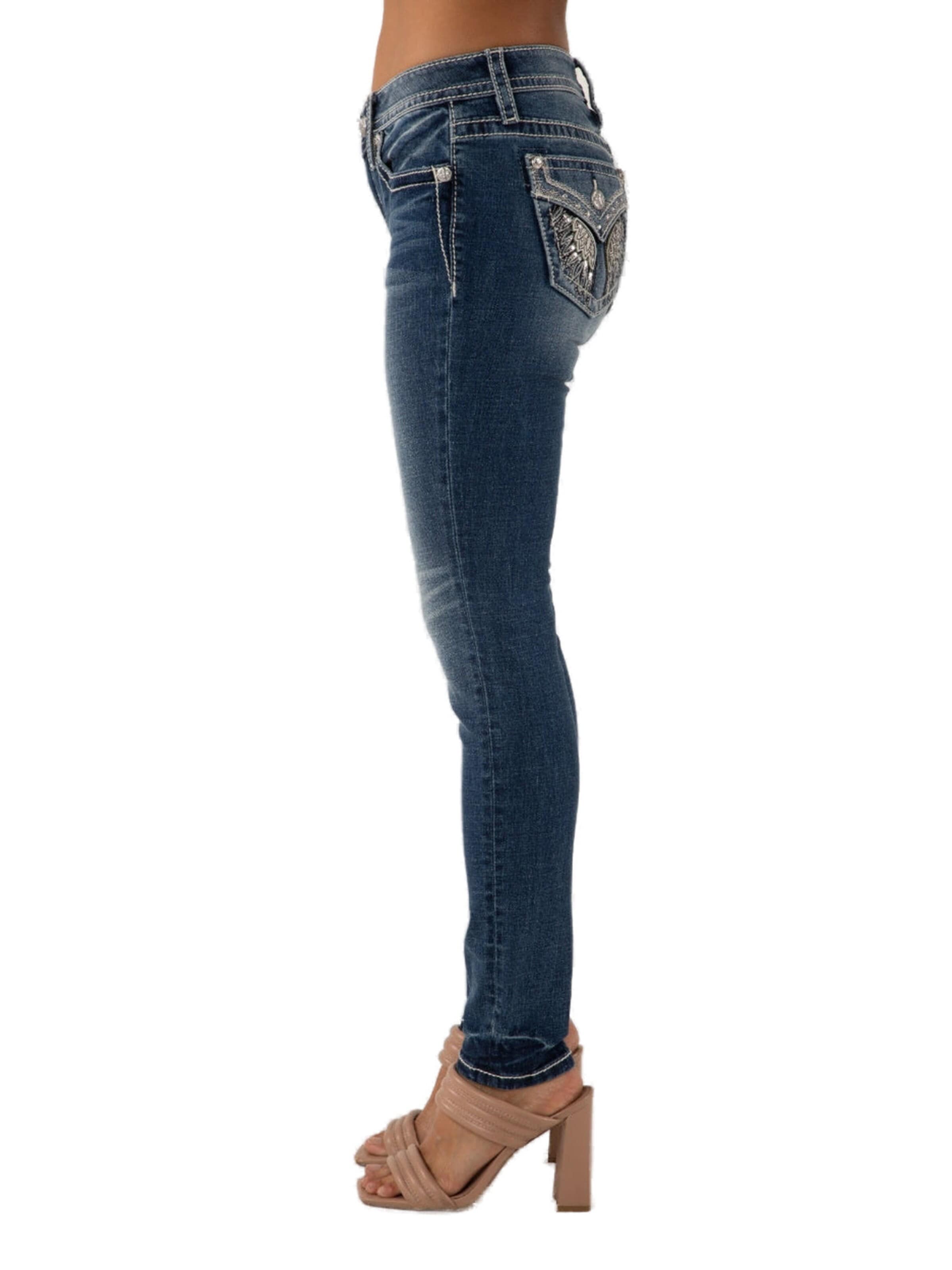 Miss Me Skinny Jeans 'M992 Mid-Rise Skinny Jeans' in Blue