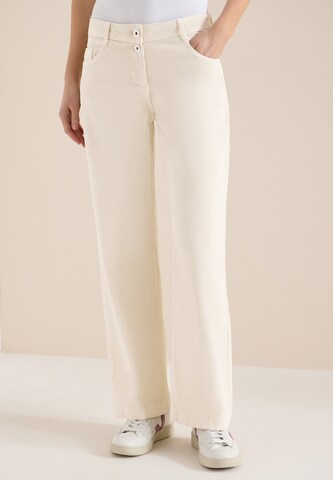 CECIL Wide leg Jeans in Beige: front