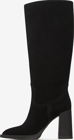 Bottes CESARE GASPARI en noir : devant