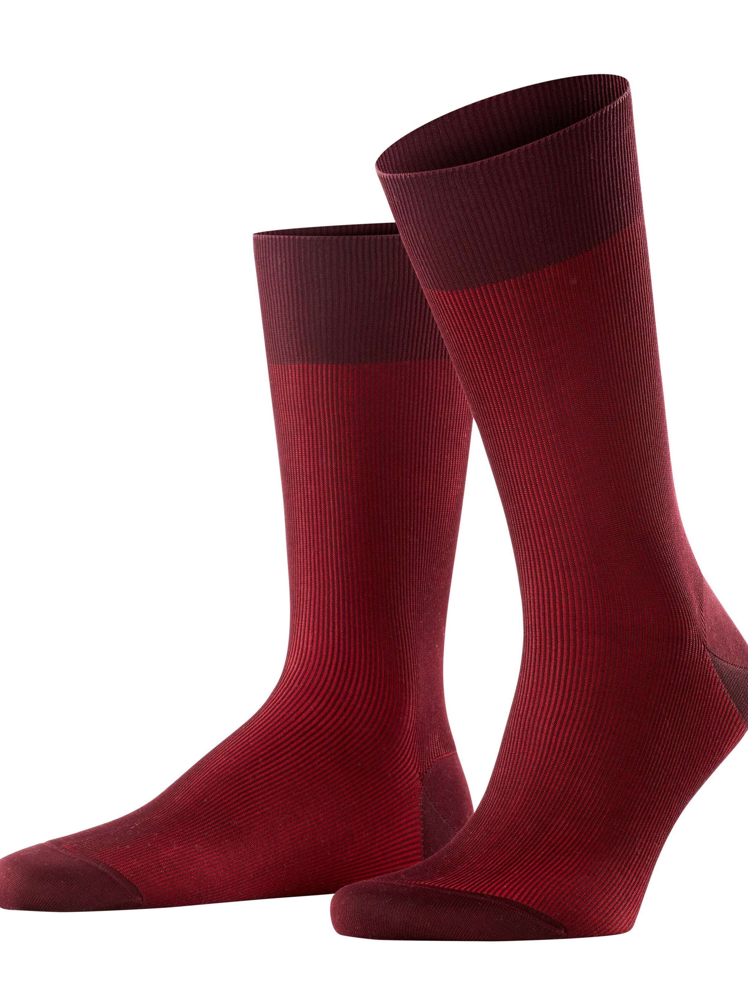 FALKE Socks 'Fine Shadow' in Red: front