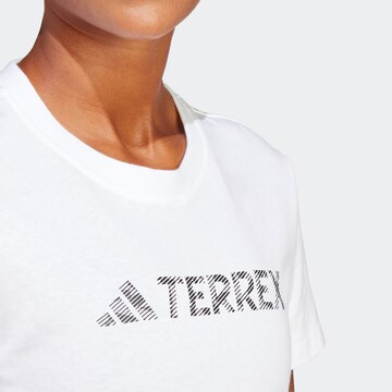 ADIDAS TERREX Performance shirt 'Classic' in White