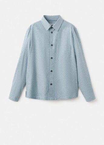 MANGO MAN Regular fit Button Up Shirt 'Rainier' in Blue