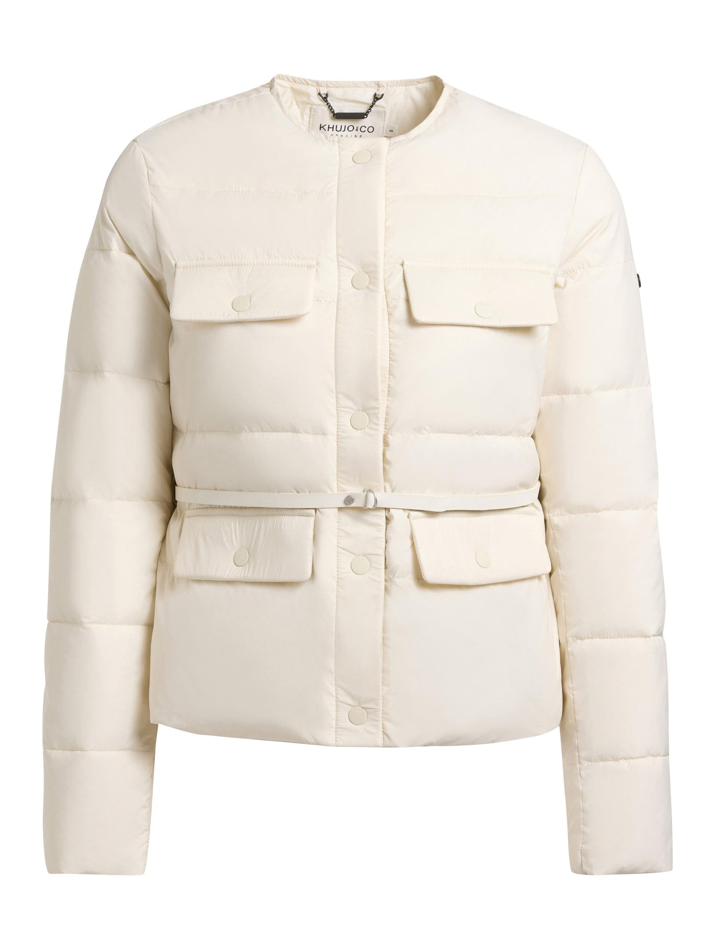 khujo Jacke 'Cinnia ' in Weiß: Vorderseite