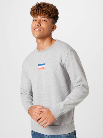 Sweat-shirt 'Standard Graphic Crew' LEVI'S ® en gris : devant