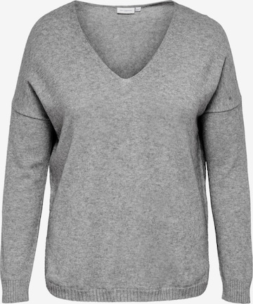 Pull-over 'Margareta' ONLY Carmakoma en gris : devant