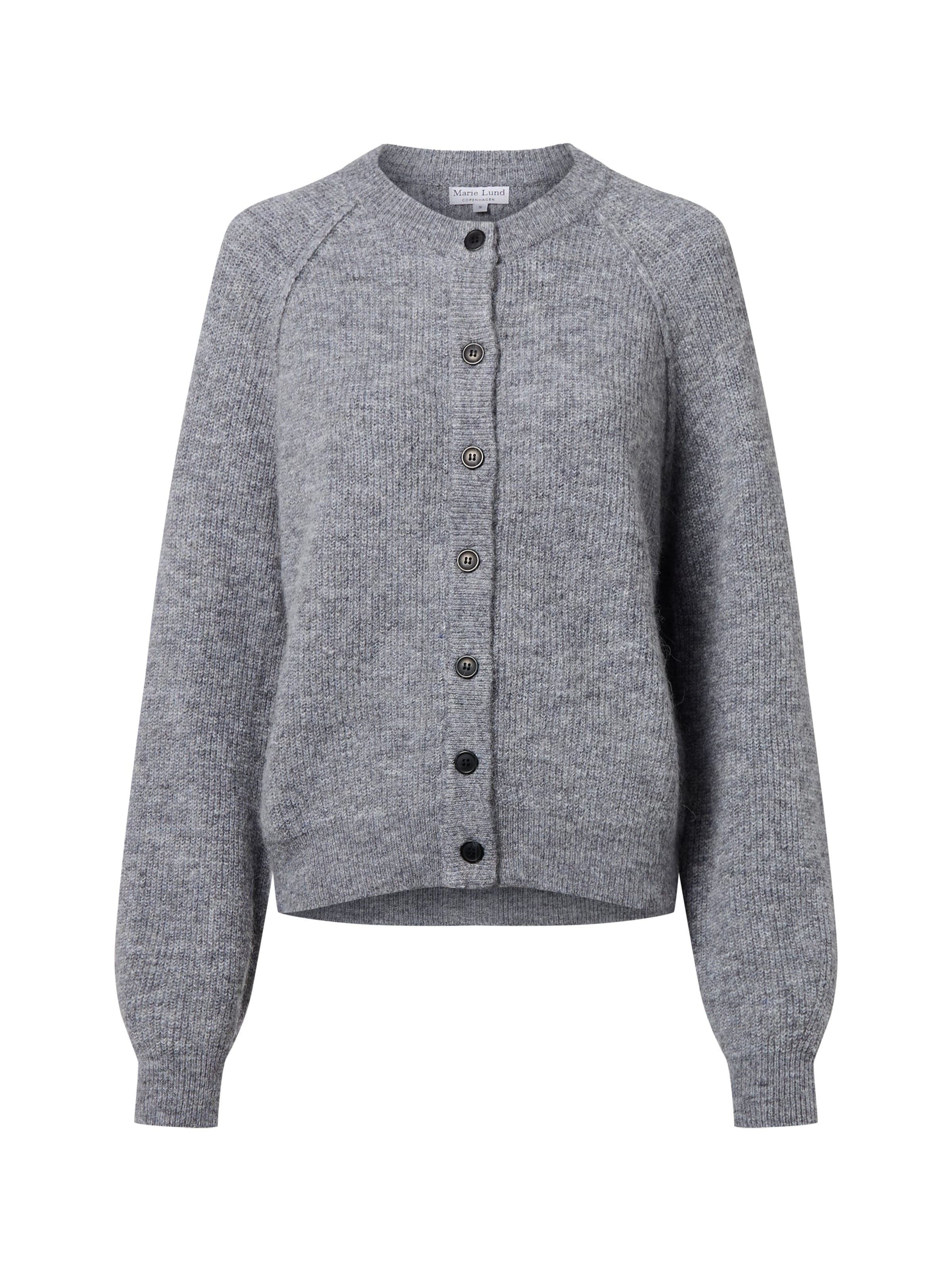 Cardigan Marie Lund en gris : devant
