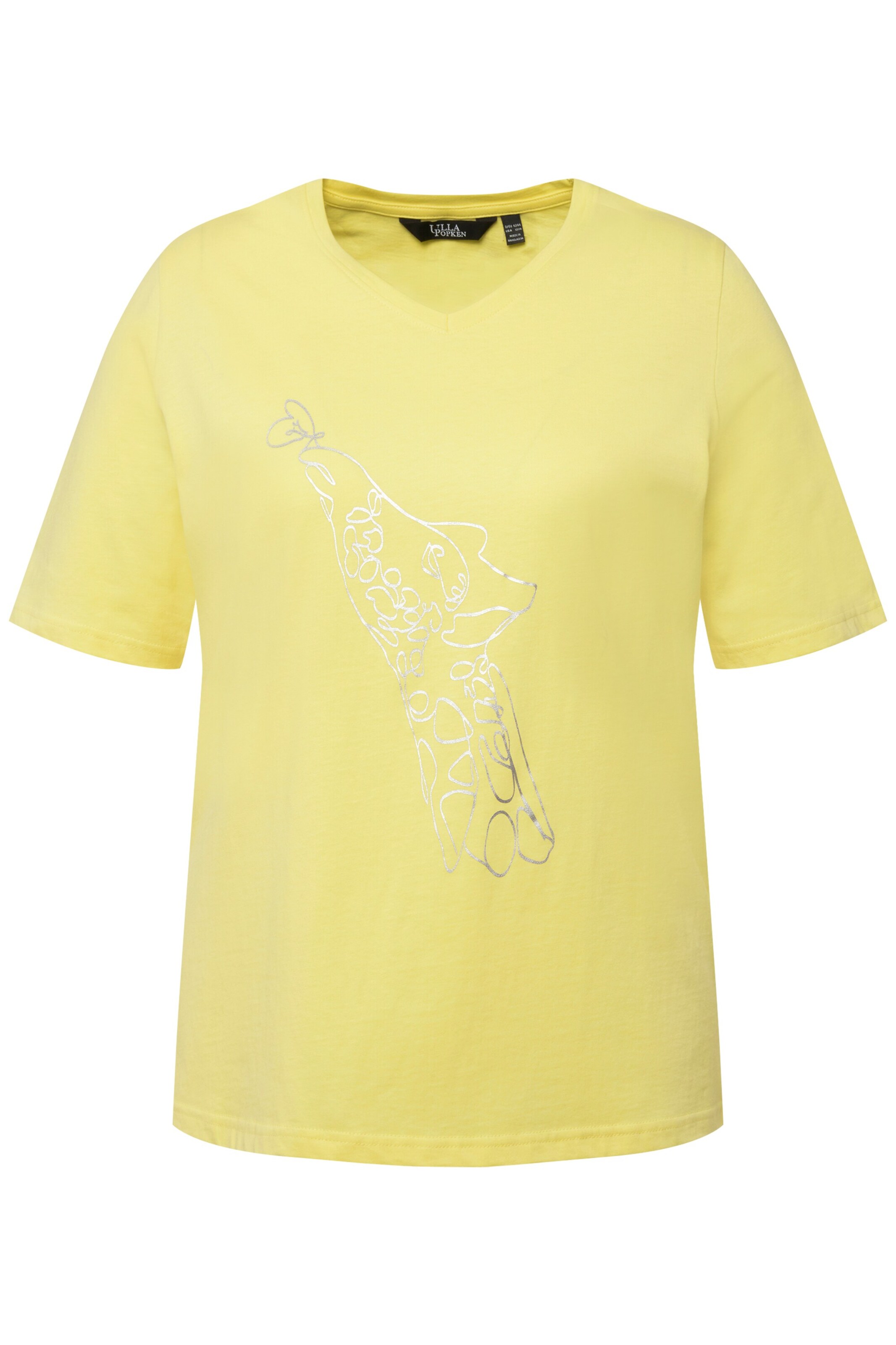 Ulla Popken T-Shirt in Gelb: Vorderseite