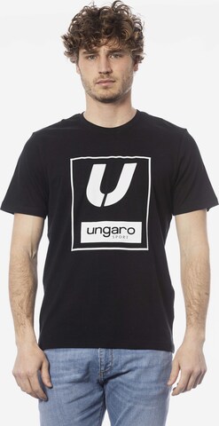 Top 'T-Shirt Uomo Ungaro 100% Cotone Crew Neck Logo' di Ungaro in nero: frontale