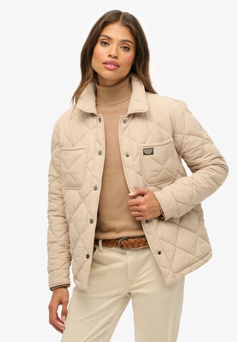 Superdry Tussenjas in Beige: voorkant