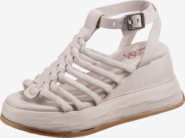 A.S.98 Strap Sandals ' Reale ' in White: front