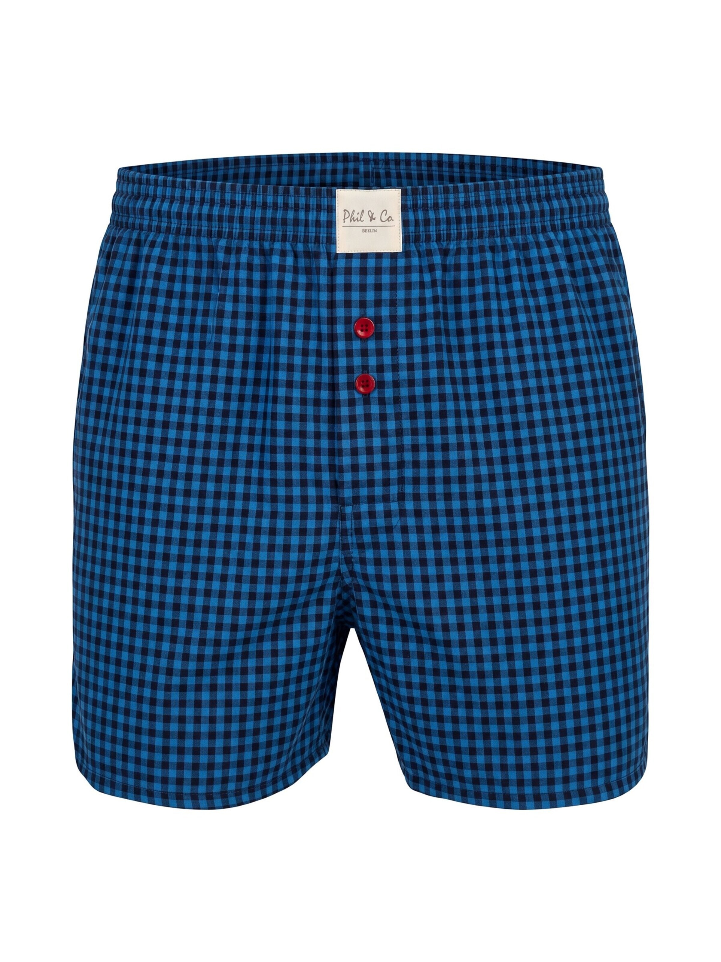Phil & Co. Berlin Boxer shorts 'Phil & Co. Berlin Men's Woven Boxers 4 Pack – Loose Fit Boxer Shorts – 60% Cotton & 40% Polyester – Breathable, Wrinkle-Resistant & Easy Care' in Mixed colours