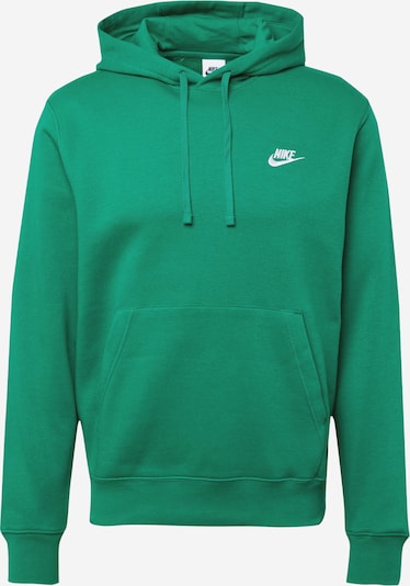 Nike Sportswear Sweat-shirt 'CLUB' en vert / blanc, Vue avec produit