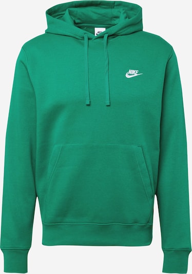 Nike Sportswear Μπλούζα φούτερ 'CLUB' σε πράσινο / λευκό, Άποψη προϊόντος