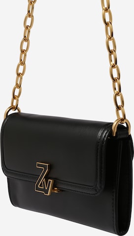 Pochette 'INITIALE LE LONG' Zadig & Voltaire en noir : devant