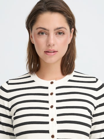 ICHI Strickjacke 'IHLULS' in Weiß